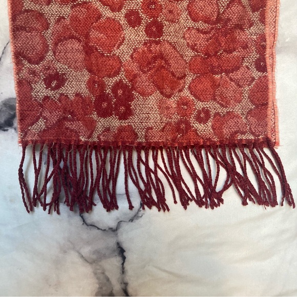 Super Soft Raspberry & Coral Scarf - Picture 3 of 3